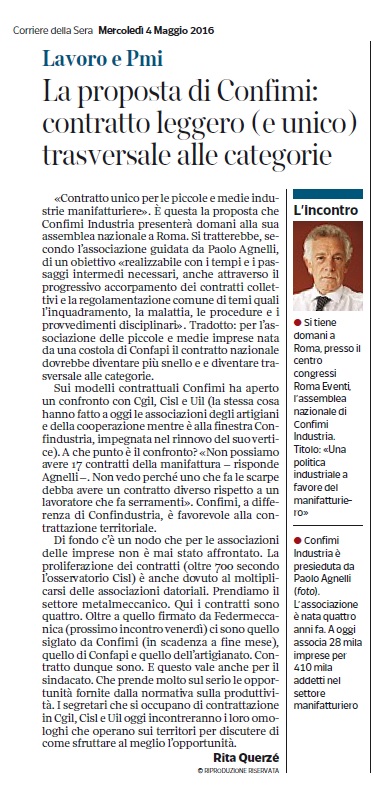 Corriere Confimi Assemblea